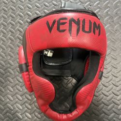 Venum Headgear Boxing Muay Thai MMA – Red/Black
