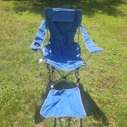 camping chair with footrest (brand new) and carrying bag
