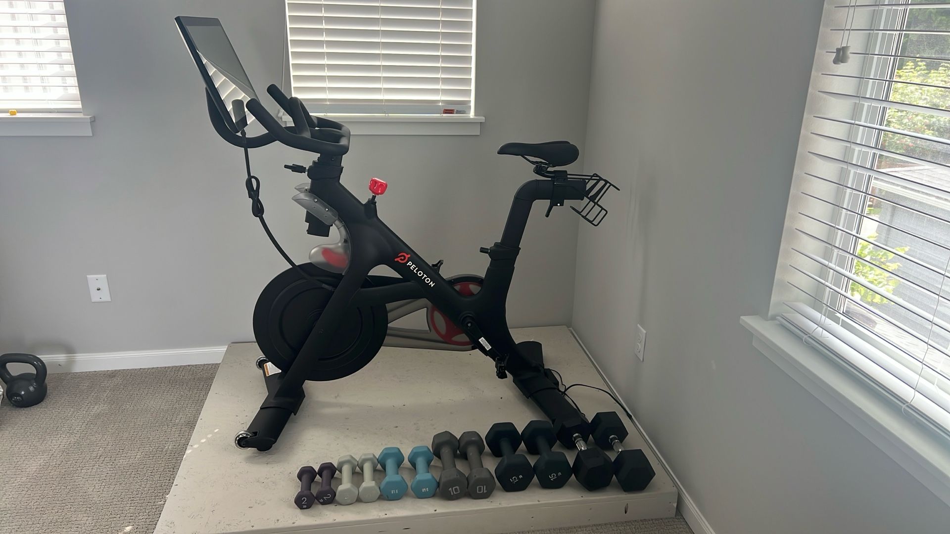 🚴♀️ Peloton Bike – Excellent Condition + Dumbbells + Upgraded Seat 🚴♂️
