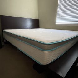 King Bed frame / Headboard , King Mattress And Side Table 