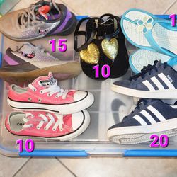 Boys Girls Sneakers Size 11 Nike Crocs Adidas  Shoes Kids Blue Pink Black Gold  11c