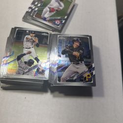 2021 Topps Chrome - 100 Base Card Lot (
