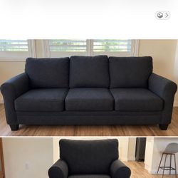 Couch and ottoman