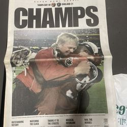 Bucs First Super Bowl Newspaper