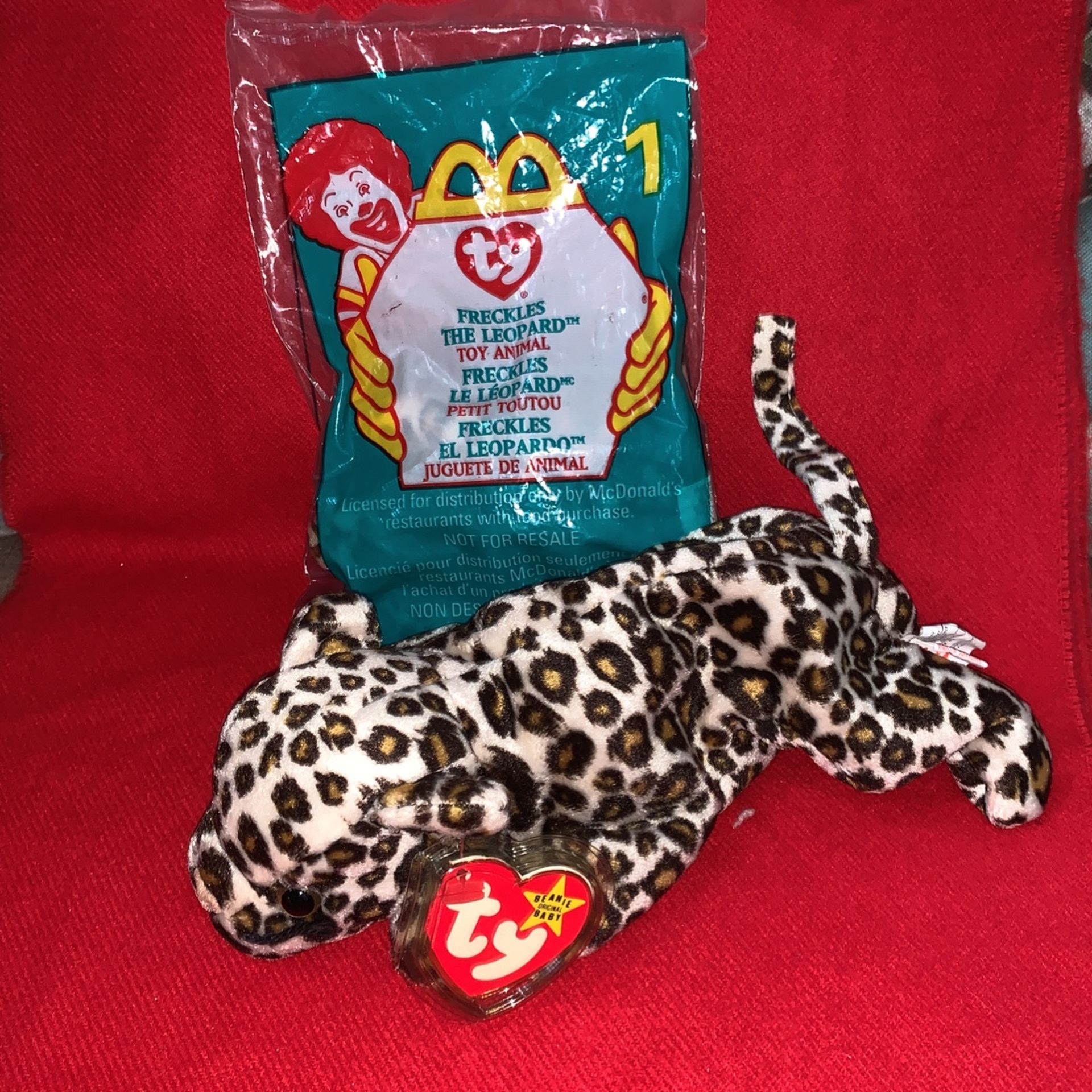 Ty FREKLES the Leopard 7” And McDonald’s Tinee 4” Edition