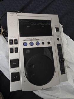 Pioneer DJ CDJ-100S CD Player silver Compact Disc Player  [Not Tested]