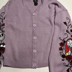 Vintage Disney Nightmare Before Christmas Knit Cardigan S/M 