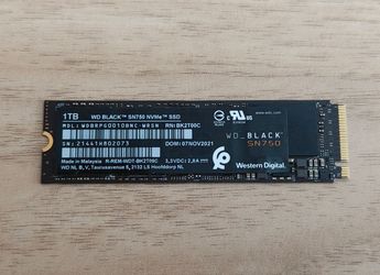 Western Digital 1TB m.2 SSD SN750