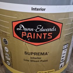 Dunn Edward's Suprema 5gl. Sealed Low Sheen Paint Swiss Coffe