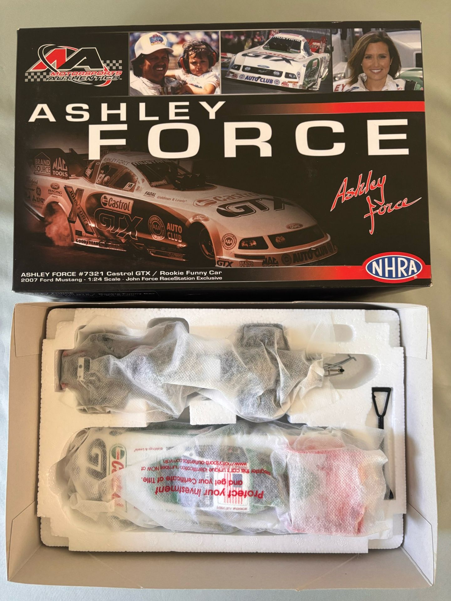Ashley Force #7321 Castrol GTX Rookie Funny Car 2007 Ford Mustang 1:24 #SH 3 H haid-9685 