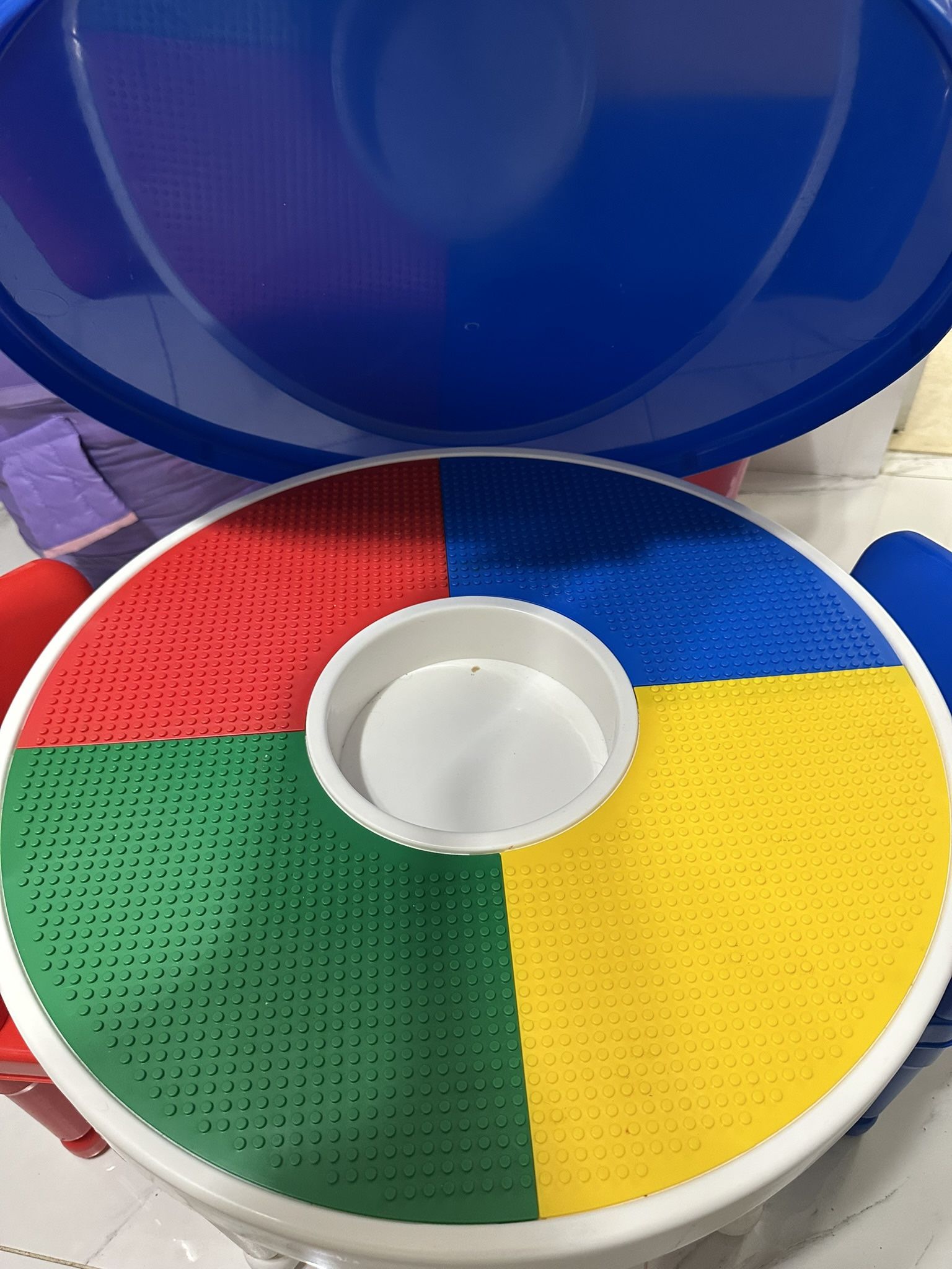 Lego Table With Two Chairs