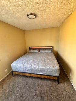 King Bed Frame with Headboard