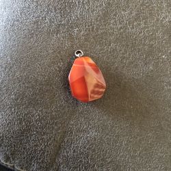 Silver Pendant Agatha Stone 