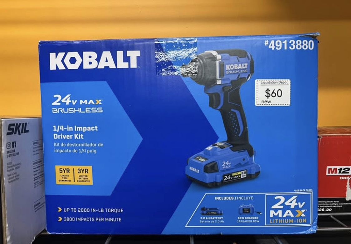 Kobalt 24-volt 1/4-in Brushless Cordless Impact Driver