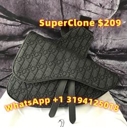 Men's Dior Black Oblique Jacquard Saddle Body Bag