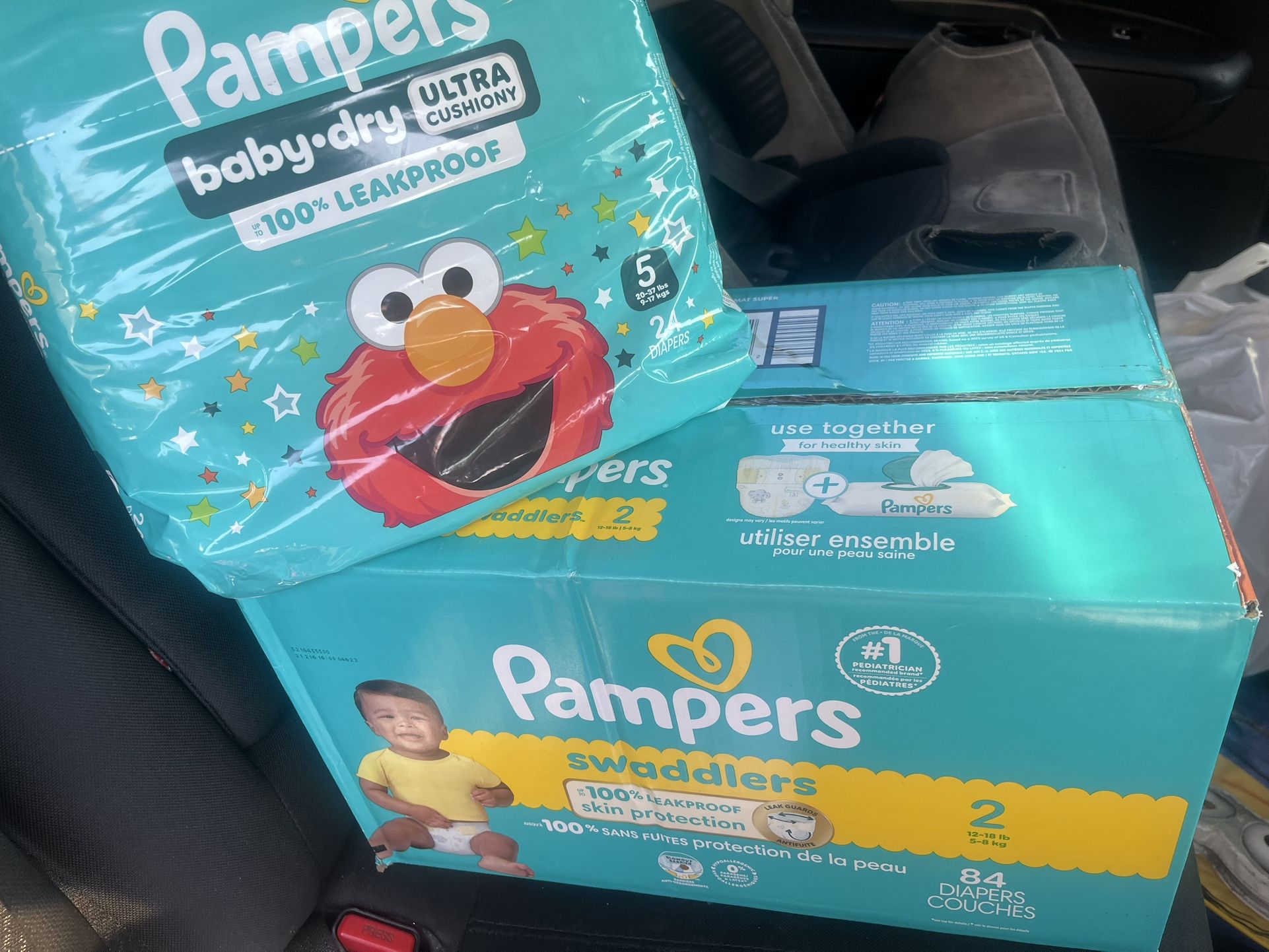 Pampers Diapers Size 2 & 5 