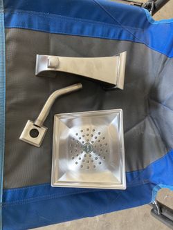 New Delta Square Shower Head and Tub Spout