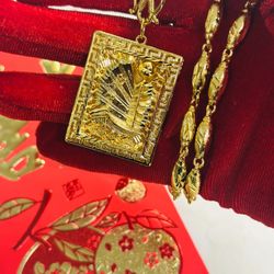 24k Gold Plated Asian Boat Chain