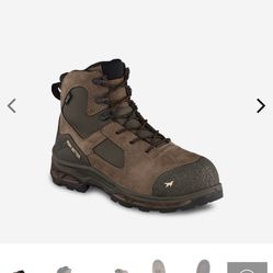 SIZE 5.5 RED WING WATERPROOF LEATHER SAFETY TOE BOOTS BRAND NEW 