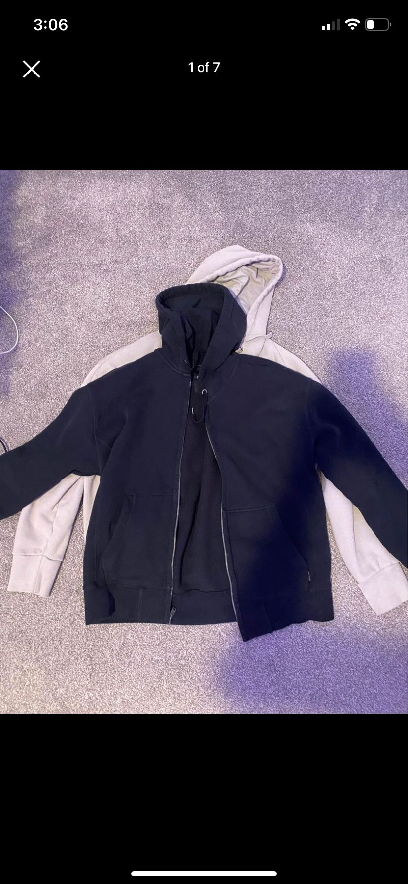 Hollister zipup premium hoodie