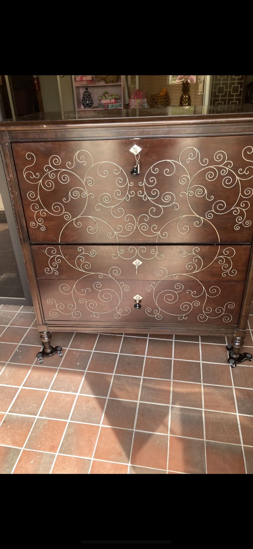 very rare bernhardt secretary desk