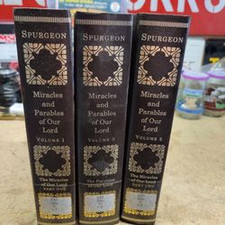 Miracles and Parables of Our Lord Volumes 1 thru 3 by  Spurgeon HC print 1988