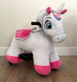 6V Rechargeable Battery Powered Ride On Unicorn Toy For Kids