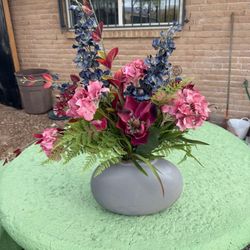 Imitation Flowers With Vase