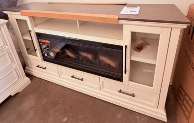 Electric Fireplace also a TV Stand