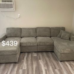 $439 No Tax 2-Pc Sectional Sofa Set
