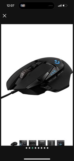 Logitech G502 Hero High Performance Wired Gaming Mouse, 25K Sensor, 25,600  DPI, RGB, Adjustable Weights, 11 Programmable Buttons, On-Board Memory