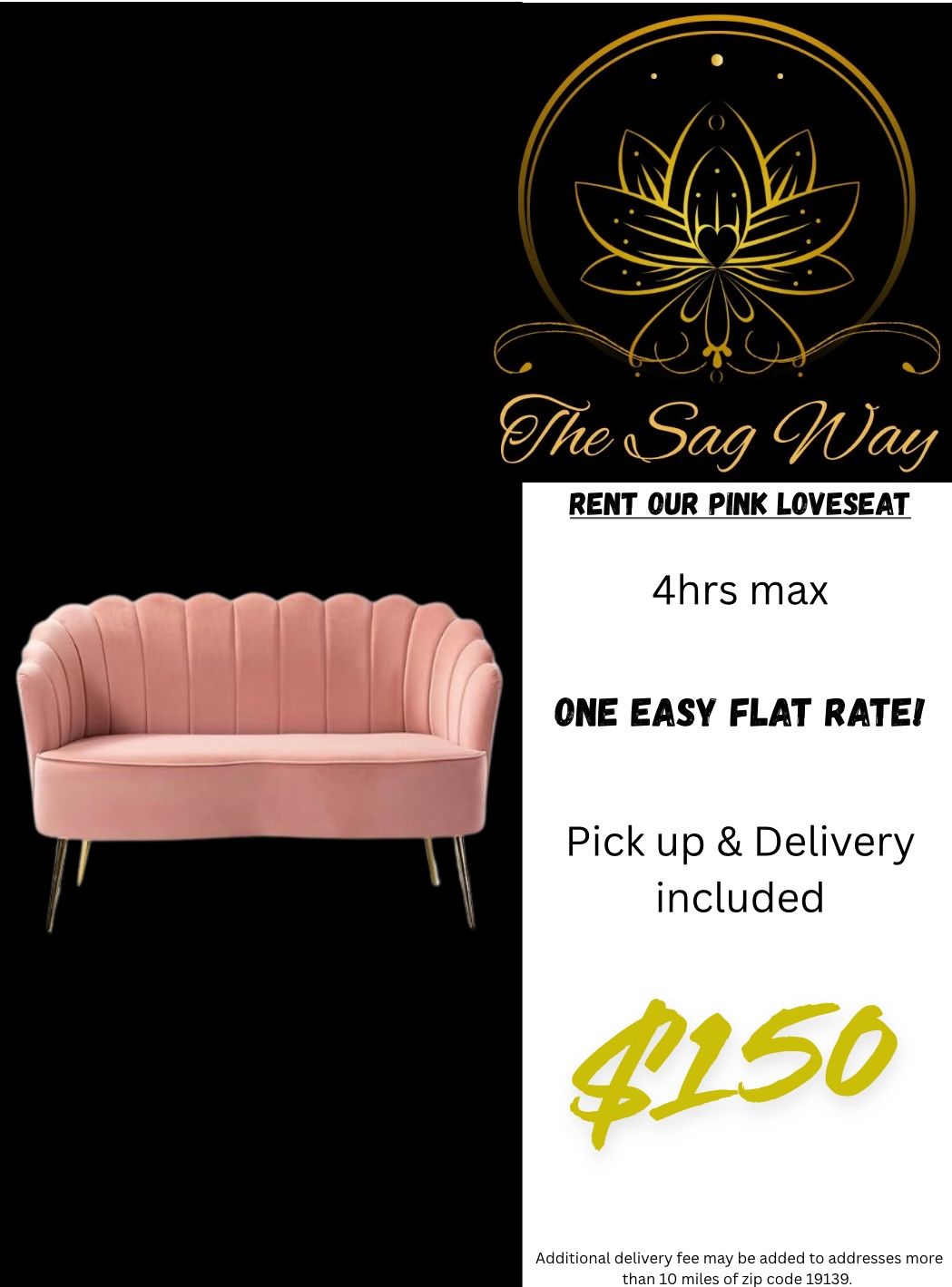 Pink Loveseat
