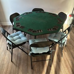 8 Player Poker Table