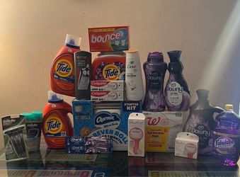 Tide detergent and personal care bundle