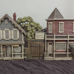 2 Vintage Western Frontier Town Wall  Plaques