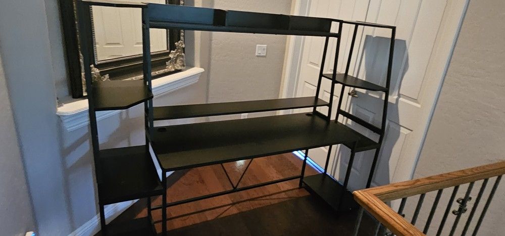 Gaming Desk-black- Great Condition 
