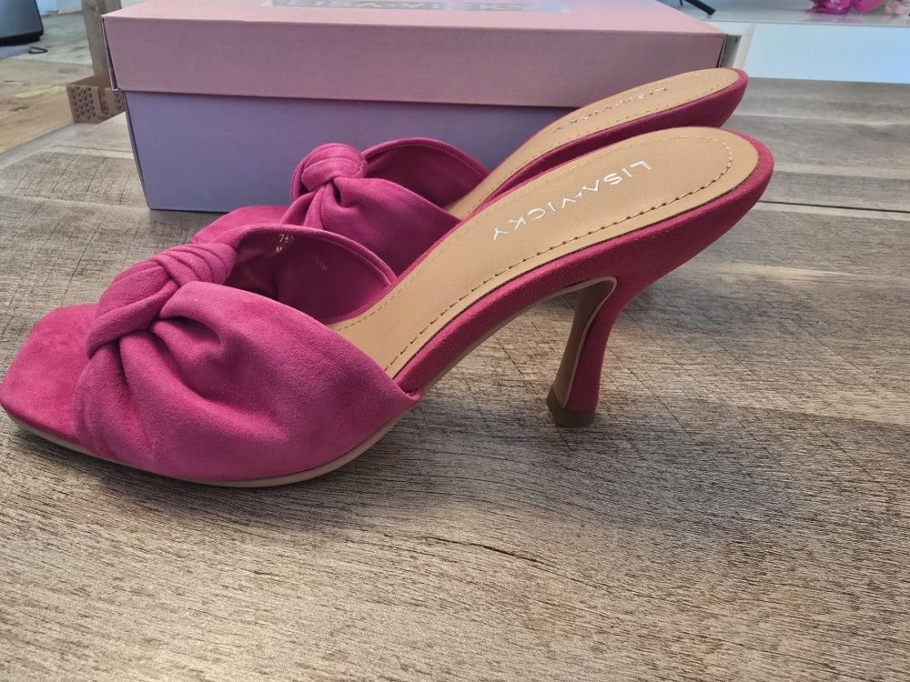 Lisa Vicky High Heels Hot Pink Sz 8 New In The Box