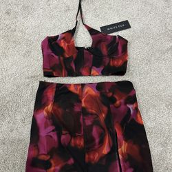 Pink Flame Print 2-Piece 