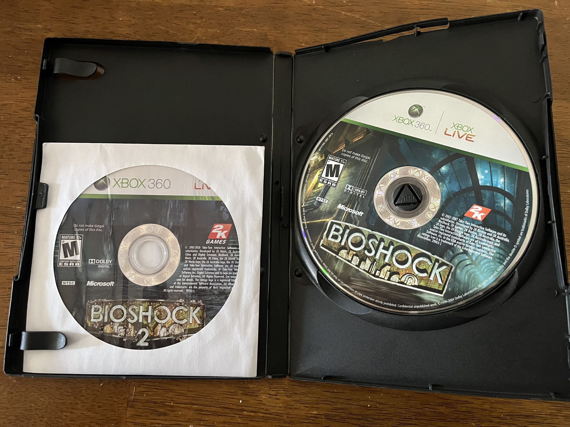 Bioshock 1 + 2 Xbox 360