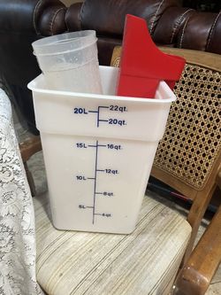 Food Storage Container Square 22qt