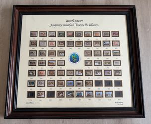 RARE Ducks Unlimited Migratory Waterfowl Metal Stamps Pin Collection Goose Rio Hondo Limited Edition Framed Picture Art Birds Birding Vintage