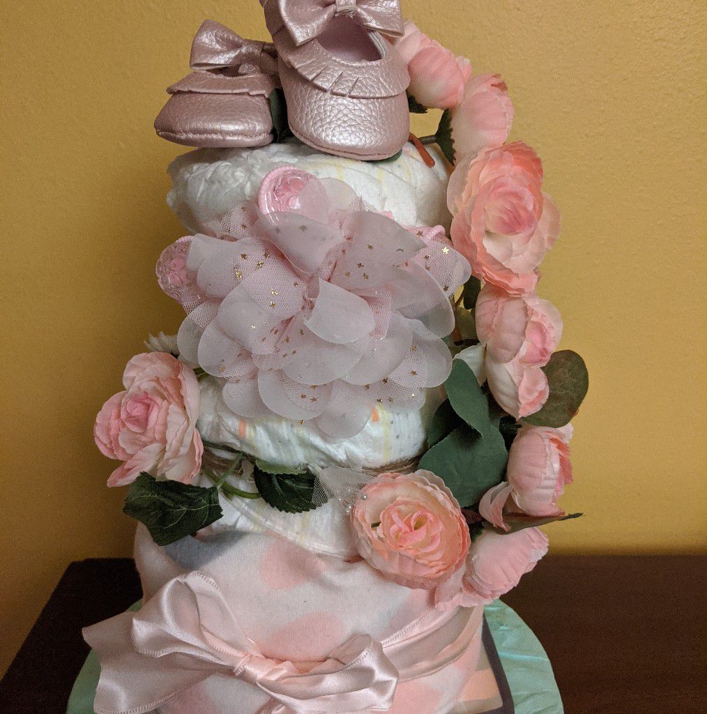 Baby Rose 3 Tier Diaper Cake