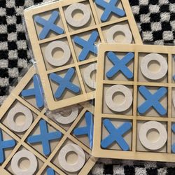 3 Sets Wooden Tic Tac Toe 