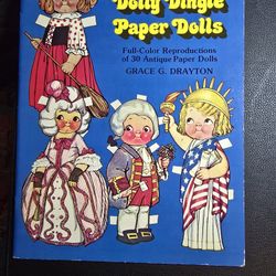 9 Large Colorful Paper Doll Books