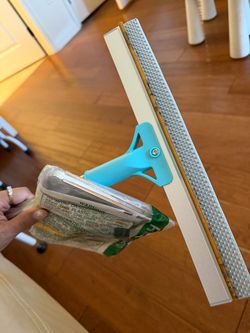 Carpet Rake for Pet Hair Removal Tool,Reusable Pet Hair Remover Broom Blue Dog&Cat Hair Remover Scraper Rake with 54” Adjustable Long Handle, 3 Pcs Ca