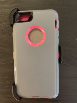 Grey and Pink iPhone 6/6S Hard Case