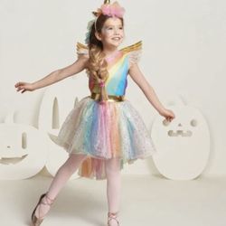 Rainbow Unicorn Tutú Dress And Accessories 