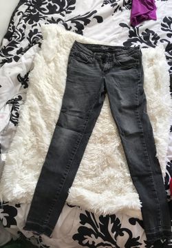 Mid rise skinny black jeans