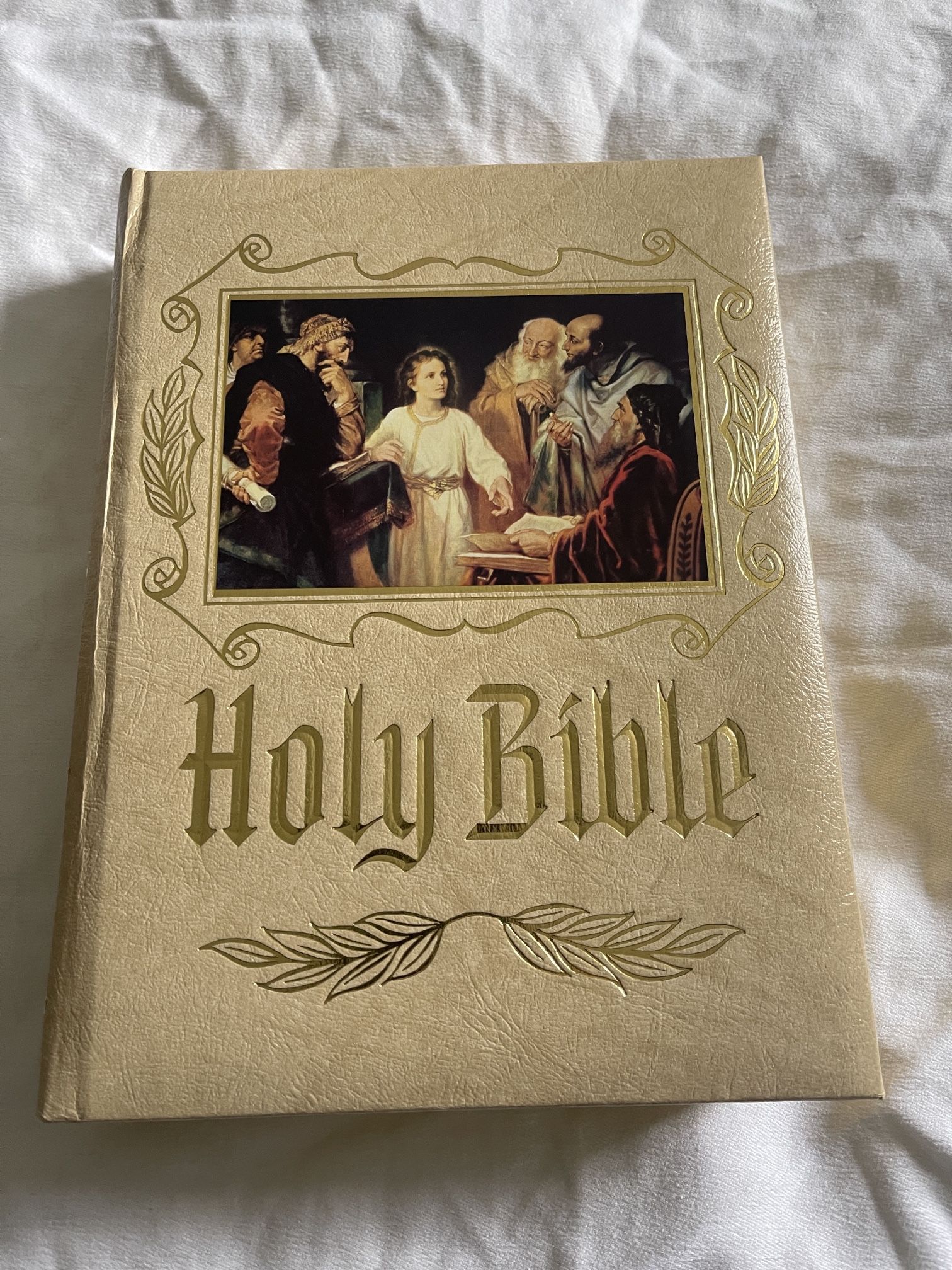 New Leather Holy Bible Catholic Heirloom Edition 1(contact info removed)