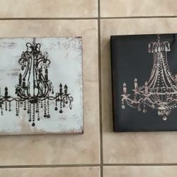 2 Shabby Chic Chandler Canvas Prints Picture Decor